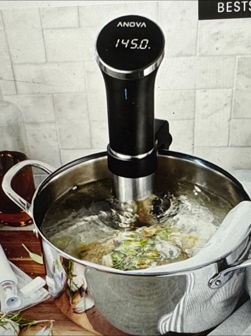 William Sonoma NWT Anova Precision Sous Vide Cooker with WiFi